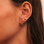 Sparkling Leaf-Shaped Earrings