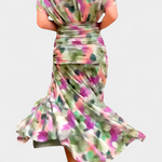 Florendra™ | Floral Print V-Neck Maxi Dress