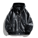 Marvelle Hooded Leather Bomber