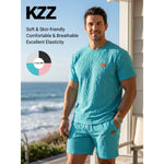 KZZ Men's Casual Fashion Two-Piece Set