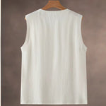 Loose Linen Sleeveless Vest