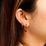Small Slim Hoops 14mm