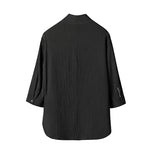 Vintage Ice Silk Loose Zen Clothes Half Sleeve T-shirt