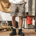 Khaki Gorpcore Cooling Ice Silk Lightweight Cargo Shorts