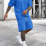 KZZ Summer T-shirt, cargo shorts, tracksuit for men