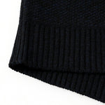 KZZ Men's color-blocked striped knit pullover