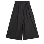 Elastic Waist Loose-fitting Two-piece Wide-leg Skirt Pants