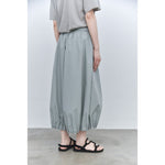 Women's Japanese Lightweight Pleated Hem Cropped Wide-leg Pants