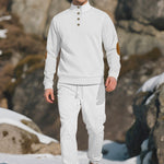 KZZ Men's knitted suit