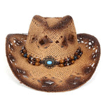 Western Vintage Denim Hollow Hat