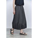 Women's Japanese Lightweight Pleated Hem Cropped Wide-leg Pants