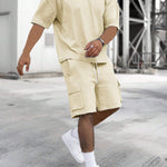 KZZ Summer T-shirt, cargo shorts, tracksuit for men
