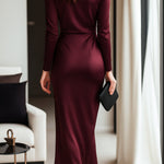 La Scintilla | Satin Dress with Elegant Closure