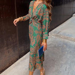 The Spark | Elegant Floral Midi Dress