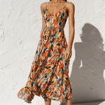 The Spark | Vibrant Color Midi Dress