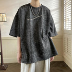 American Vintage Letter Print Short Sleeve T-Shirt