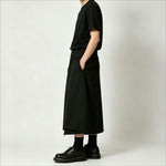 Wide-Leg Loose-Fit Culottes  Skirt-Pants