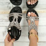 Maison | Orthopedic sandals with crystal details