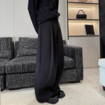 3D Heavyweight Wide-leg Casual Trousers