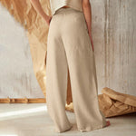 Vintage Plain Button Down Pocket Pants