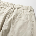 Cotton Loose Wide-leg Curved Pants