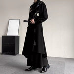 Irregular Retro Layered Draped Wide-leg Culottes