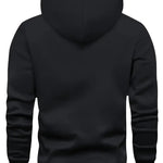 KZZ print hoodie men's fleece sweatshirt, United States letter print unisex casual