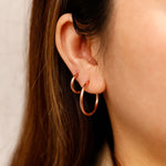 Small Slim Hoops 14mm