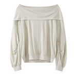 Women's Off-Shoulder Tencel T-Shirt