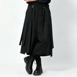 Japanese High-Waisted Drawstring Wide-Leg Pants