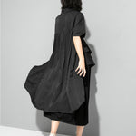 Women's Irregular Ruffle Mid-Length Shirt