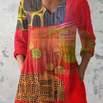 Skylar | Loose-fitting blouse with eye-catching design