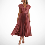 The Spark | Elegant Pleated Dress