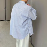 Statement Drawstring Lapel Long Sleeve Shirt