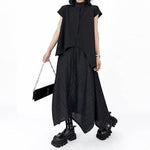 Women's Irregular Stand-up Collar Casual Shirt