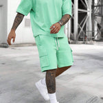 KZZ Summer T-shirt, cargo shorts, tracksuit for men