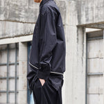 Zipper Long Sleeve Mid-length Shirt