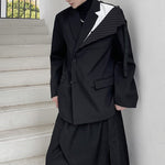Stitching Decoration Loose Suit