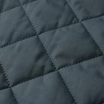 KZZ Men's Plain Quilted Zip Up Pocket Winter Coat