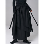 Multi-layered Fake Two-piece Wide-leg Culottes
