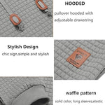 KZZ Fall Outfits Men's Pullover Plaid Casual hoodie