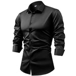 Valerio Satin Stretch Shirt