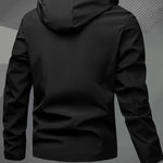 KZZMen's Heavyweight Full-Zip Hooded Jacket Windproof High-Quality Coat