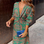 The Spark | Elegant Floral Midi Dress