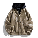 Marvelle Hooded Leather Bomber