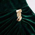 Elegant Velvet Midi Dress