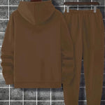 KZZ Casual hoodie and sweatpants set - fleece lining
