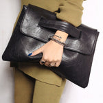 Large Capacity Commuting Magnetic Clutch Bag with Crossbody Strap