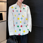 Polka Dot Print Loose Shirt