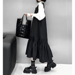 Pleated Long Sleeveless Dress